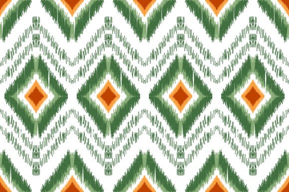 Beautiful Ikat Embroidery Pattern