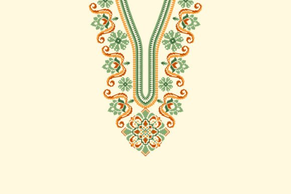 Beautiful Neckline Embroidery