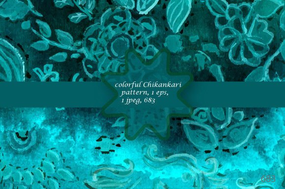 Chikankari Embroidery Pattern Background