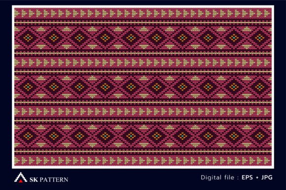 Embroidery Craft Pattern Background