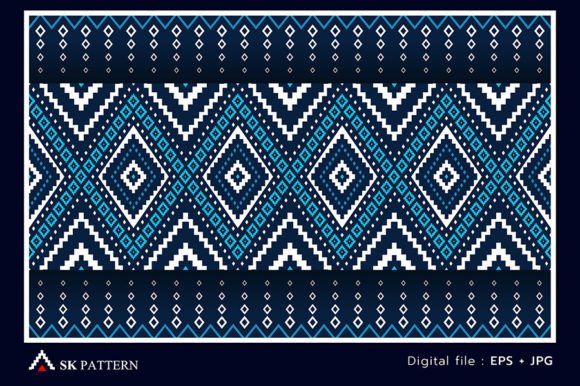 Embroidery Geometric Pattern Background
