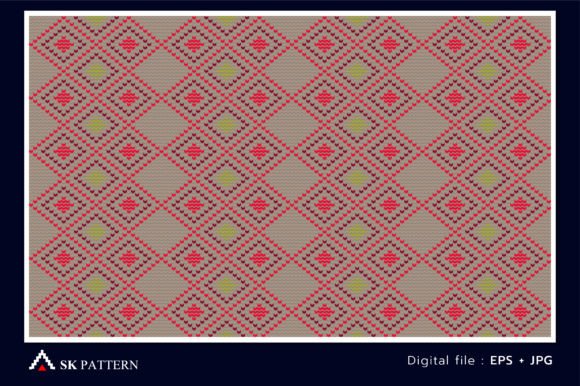 Embroidery Pattern, Knit Crochet Vector
