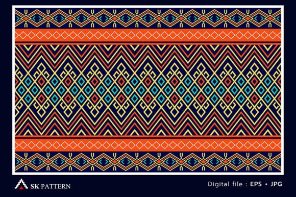 Embroidery Seamless Pattern Background