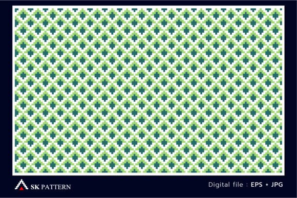 Embroidery Seamless Square Style Vector
