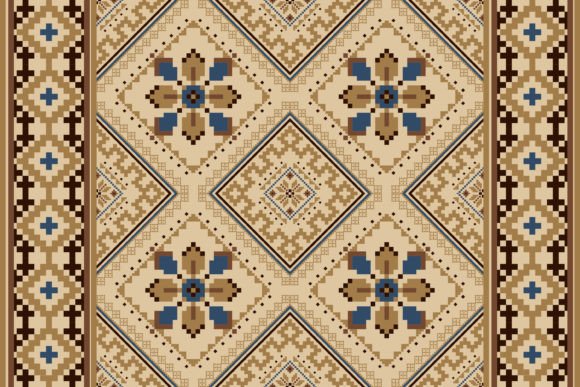 Floral Cross Stitch Embroidery