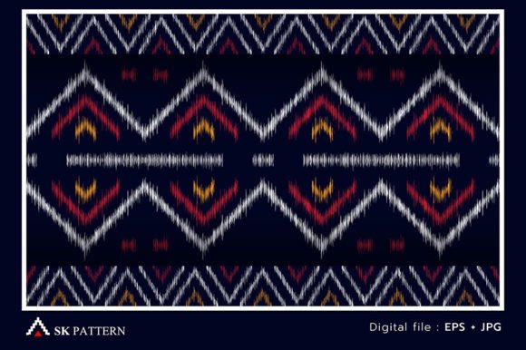 Geometric and Embroidery Pattern Vector