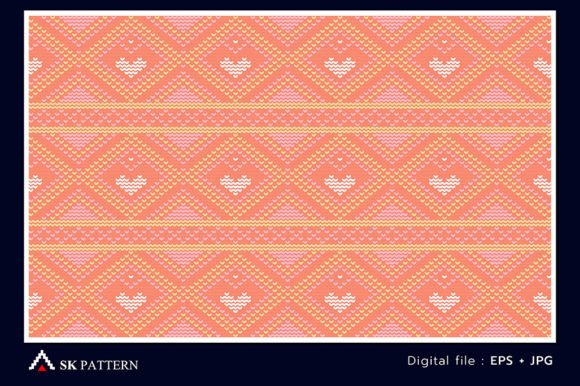 Heart Embroidery Craft Background