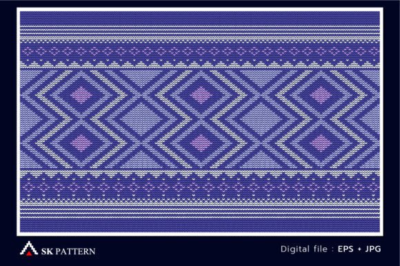 Knitted Background Embroidery Pattern