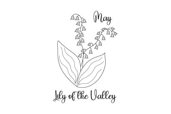 May Lily of the Valley Embroidery Design