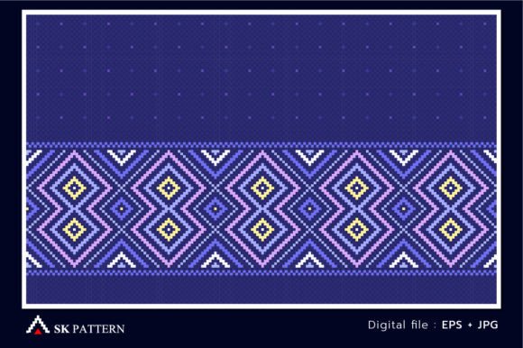 Pixel Vector Embroidery Antique Design