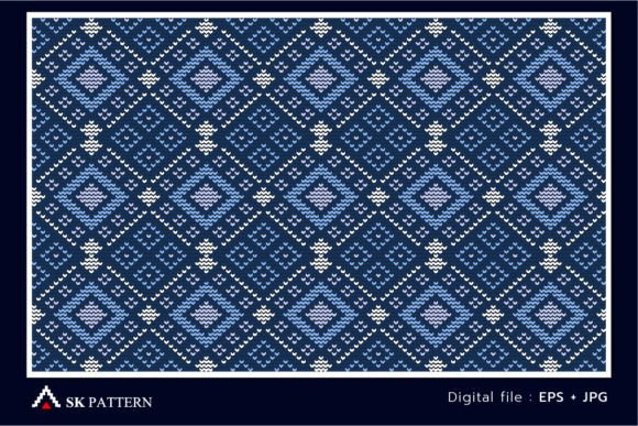 Rhombus Embroidery Diagonal Background