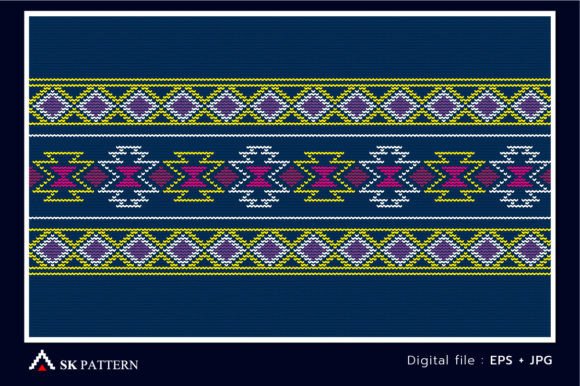 Tribal Style Vector Embroidery