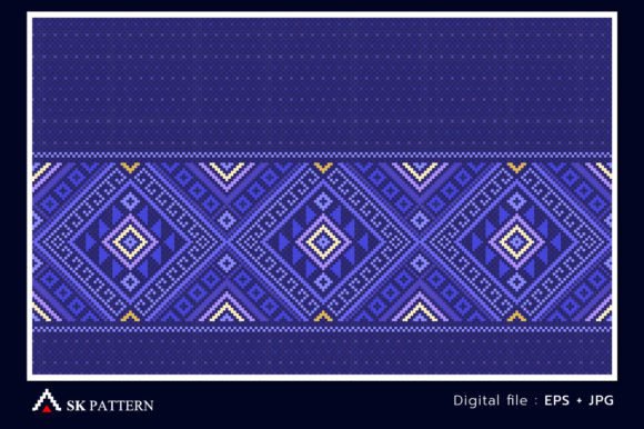 Vector Embroidery Abstract Background