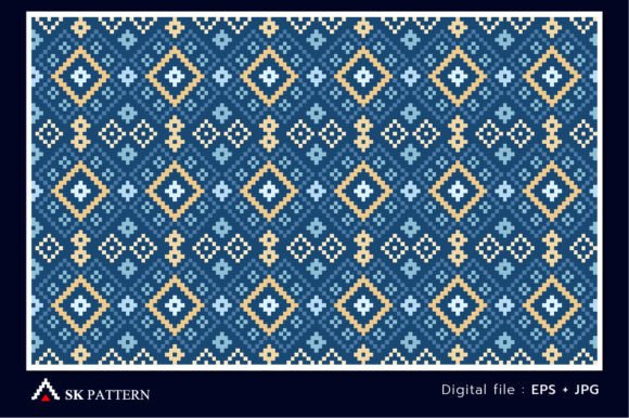 Vector Ethnic Pattern Embroidery Chevron