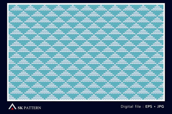 White and Blue Embroidery Background