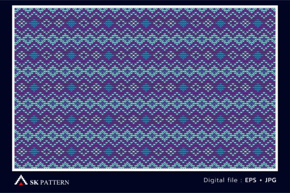 White and Purple Embroidery Crochet